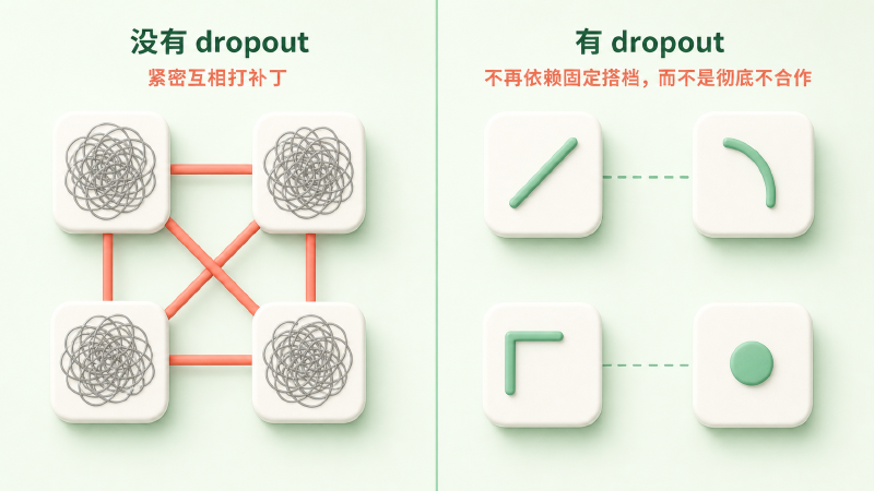 共适应的特征与独立可读的特征对照