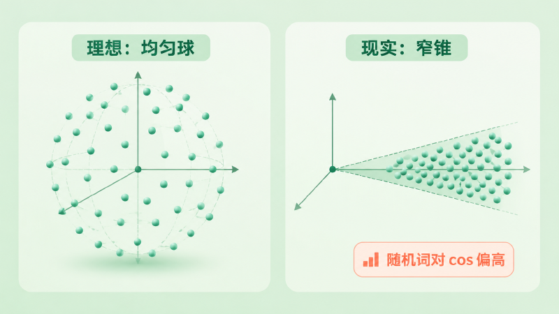 理想均匀球 vs 现实窄锥的对照