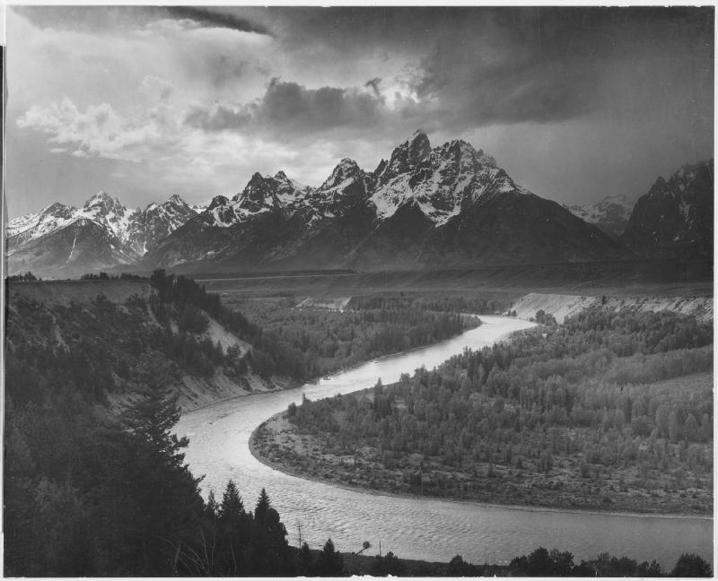 The Tetons and the Snake River - Ansel Adams, 1942