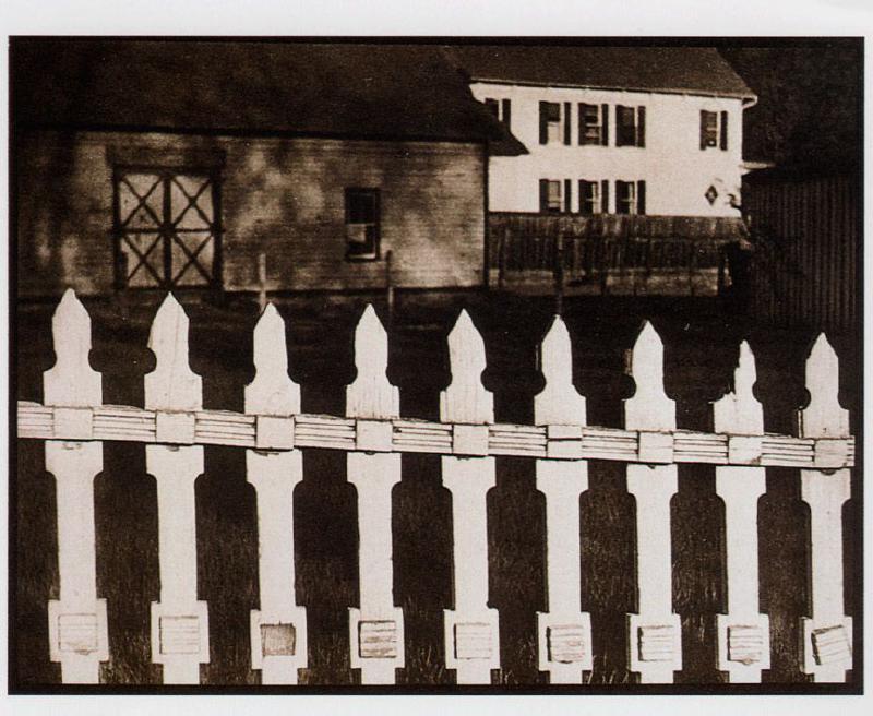 White Fence, Port Kent, New York — Paul Strand, 1916