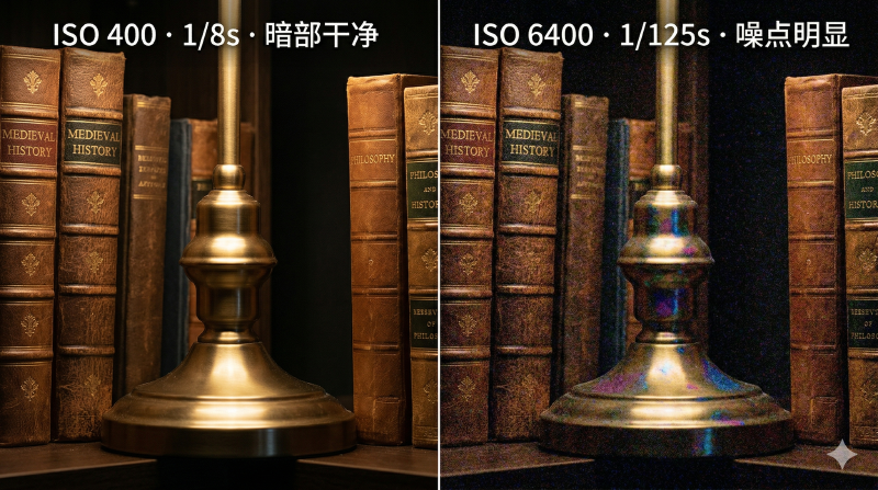 ISO 噪声对比